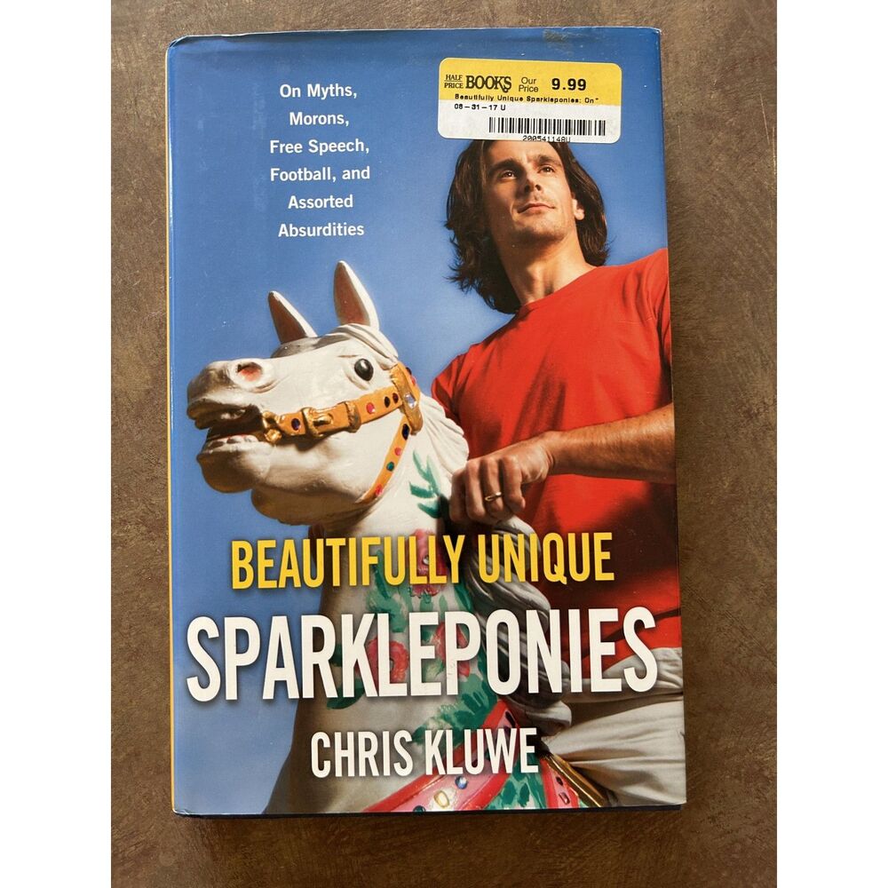 Beautifully Unique Sparkleponies Chris Kluwe Hardcover NFL Punter Essays Humor